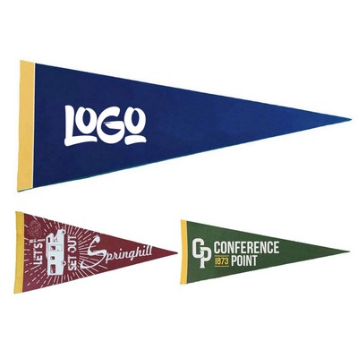 9" x 24" Colored Felt Pennant