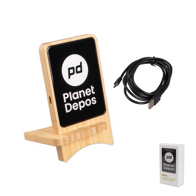 Chi Bamboo Charge Bright Charger Stand