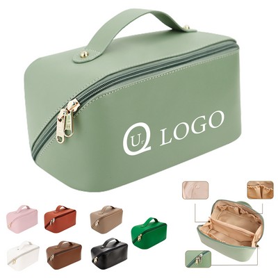 9.25 X 4.33 X 4.33" Large Capacity Travel Makeup Bag