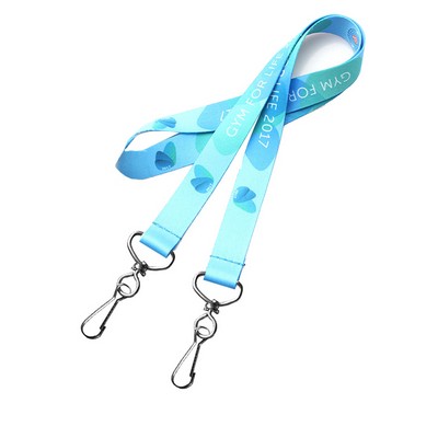 ½" Double Ended Full Color Lanyards