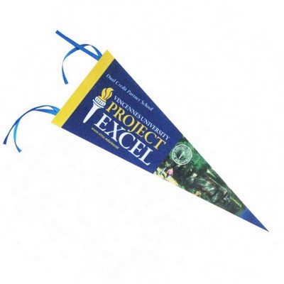 Custom Full-Color Triangle Felt Flag