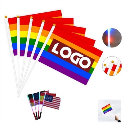 LED Rainbow Flag