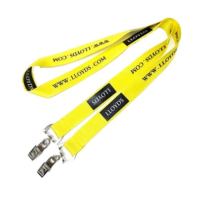 Double Ended 3/4" Premium Nylon Lanyard