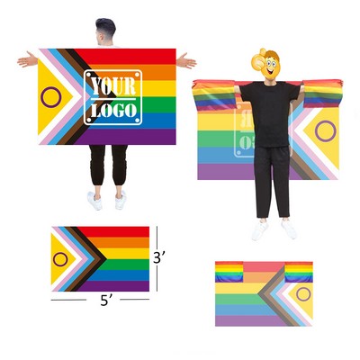 New Progressive Pride Flag Shawls
