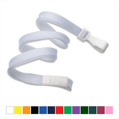 3/8" Tube Blank Lanyard with Breakaway (Wide Plastic J-Hook)